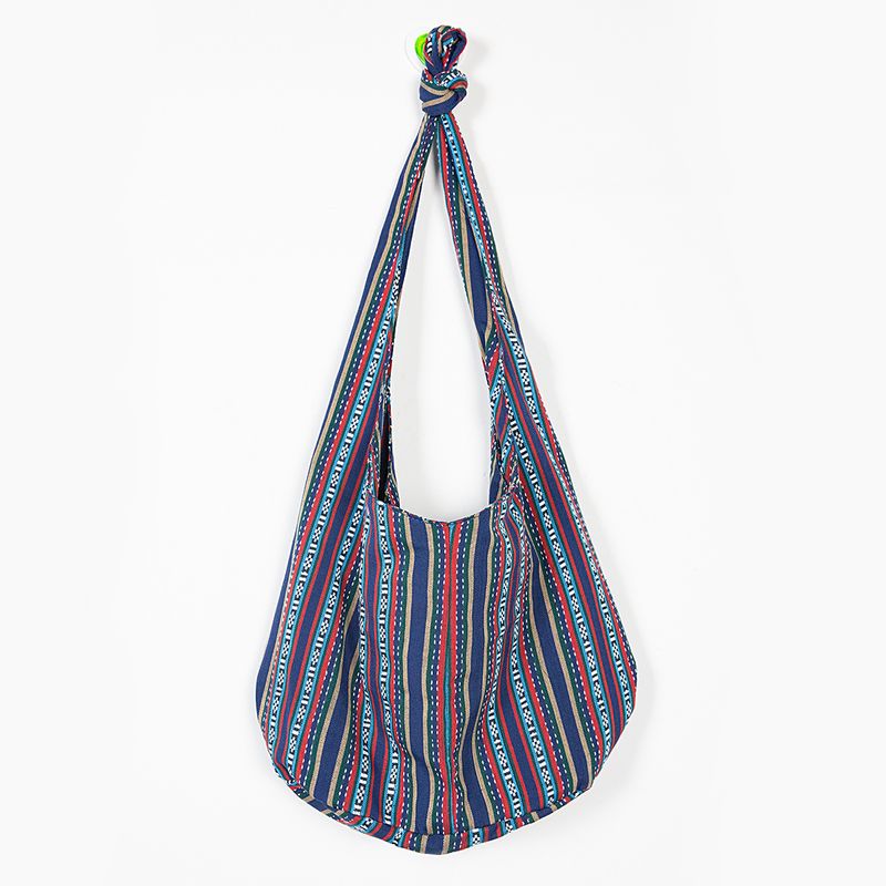 Tragbare Damenhandtasche aus Baumwolle, Leinen, Canvas und Jacquard mit einem Schultergurt_voghion.com