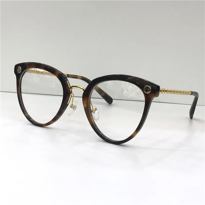 Nuovi occhiali da vista con montatura a forma di gatto 1043, stile retrò pop, con lenti trasparenti e aste stampate in metallo_voghion.com