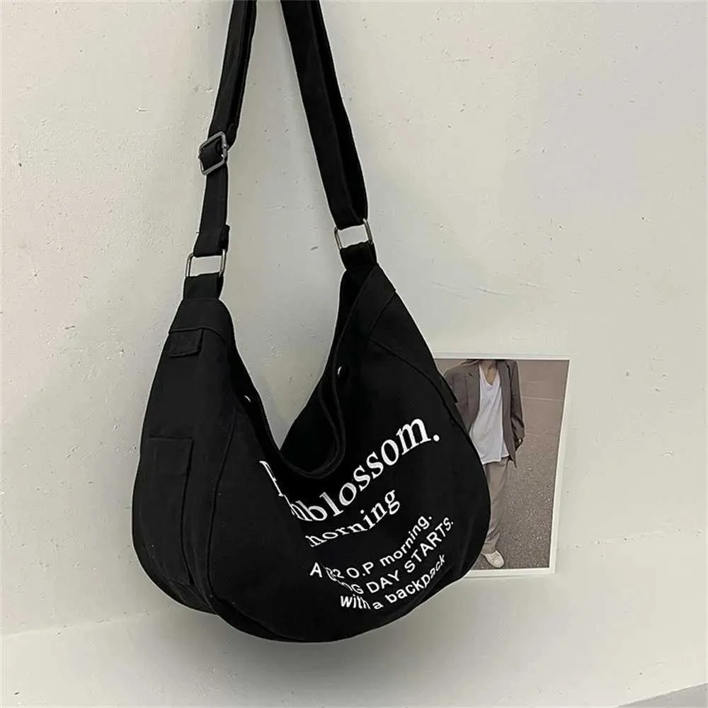 Borsa a tracolla in tela da donna grande shopper messenger bag_voghion.com