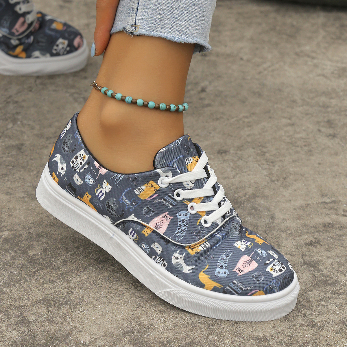 Modische, lässige Low-Top-Canvas-Schuhe für Damen_voghion.com