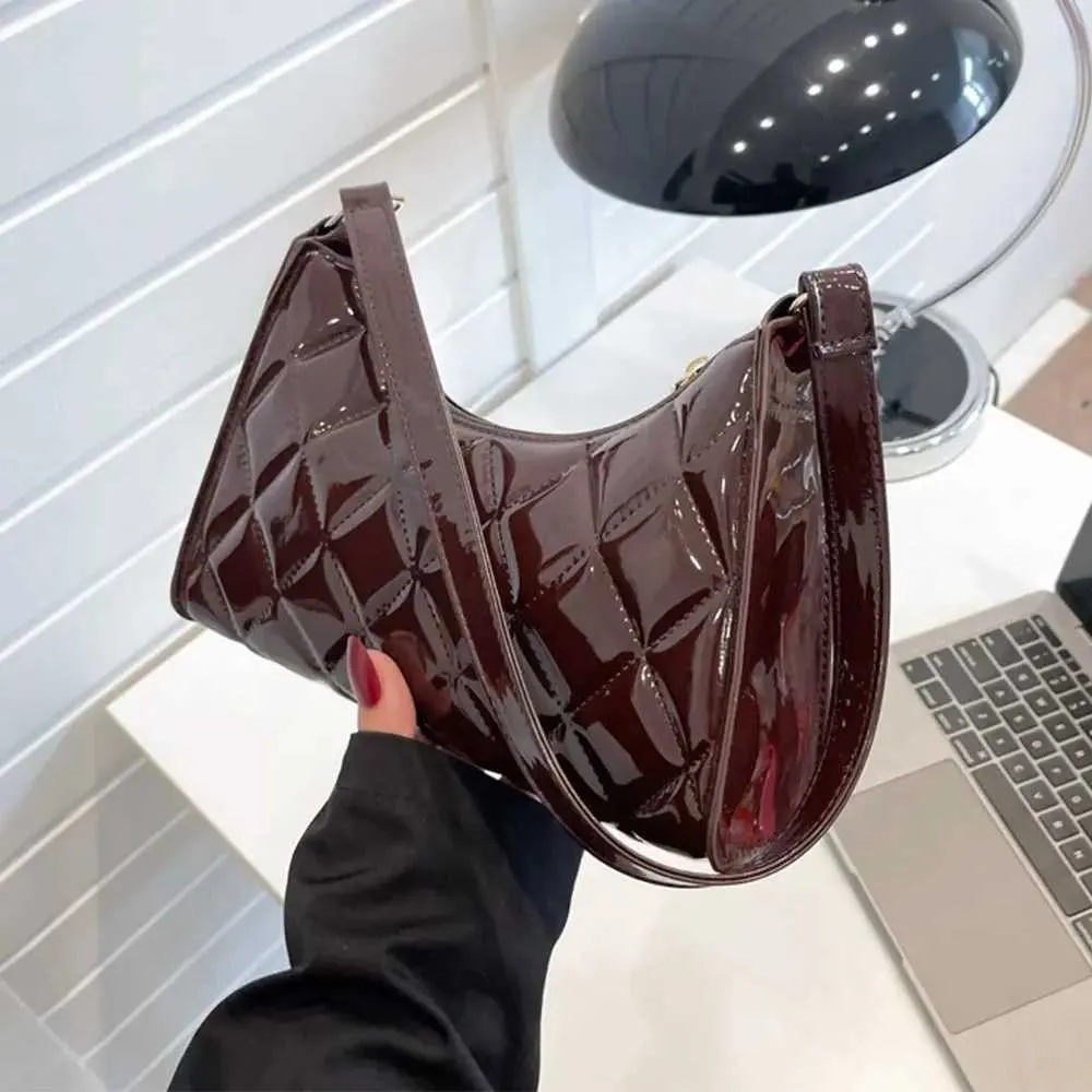 Damen Unterarmtasche PU Leder Casual Retro Handtaschen Totes Schultertaschen Shopper Ba241022_voghion.com
