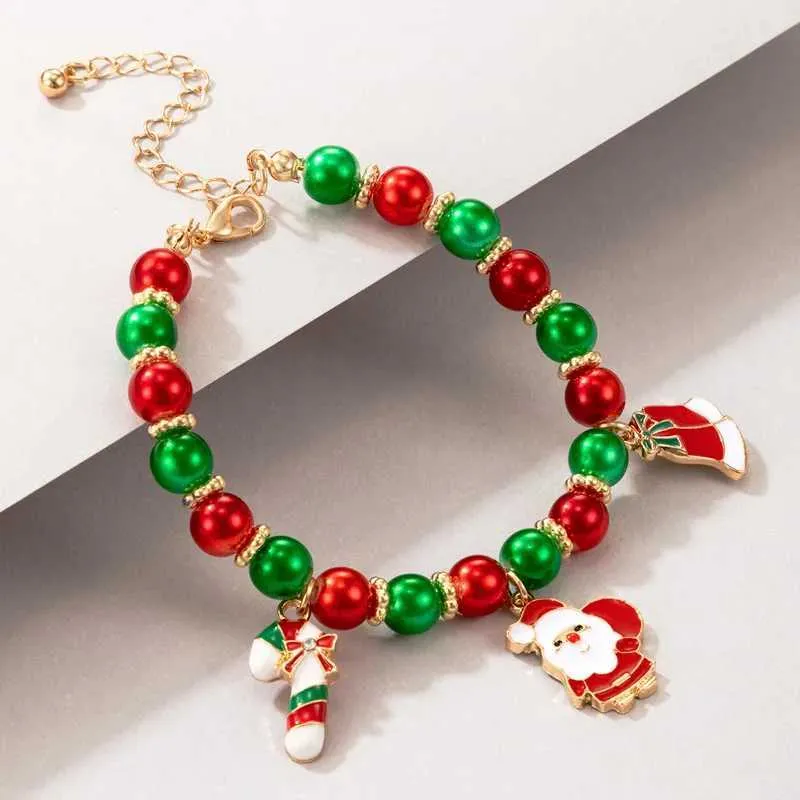 Weihnachts-armband Mit Perlen Für Damen Nikolaus Schmuckstück_voghion.com