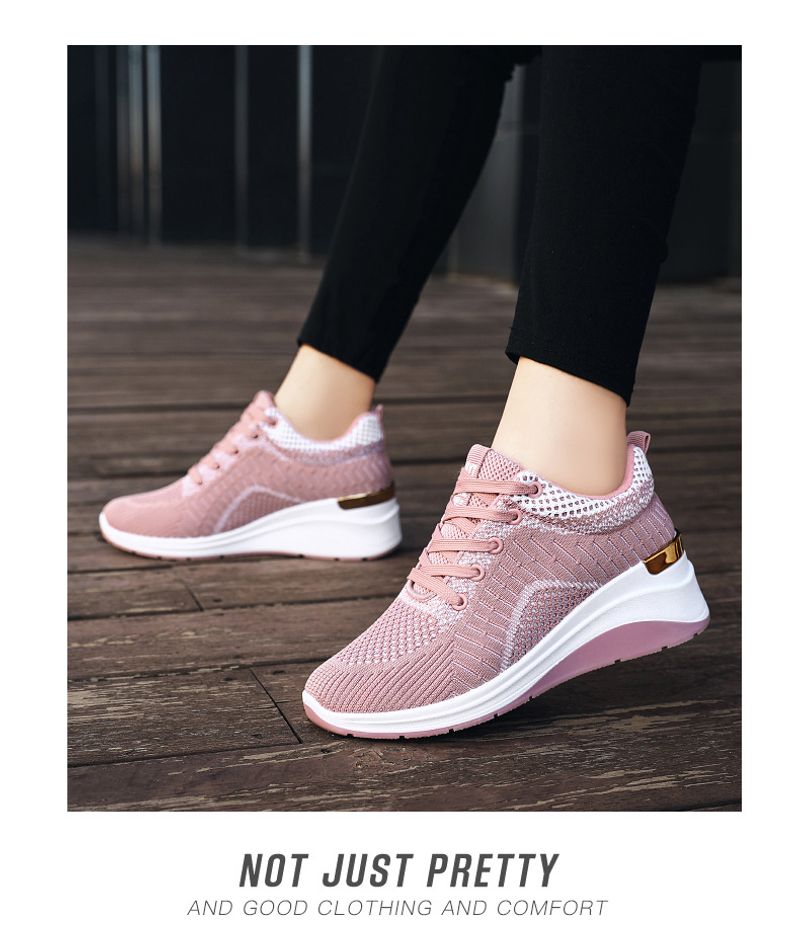 Women's Inner Height Increasing Sports Shoes For Daily Comfort_voghion.com