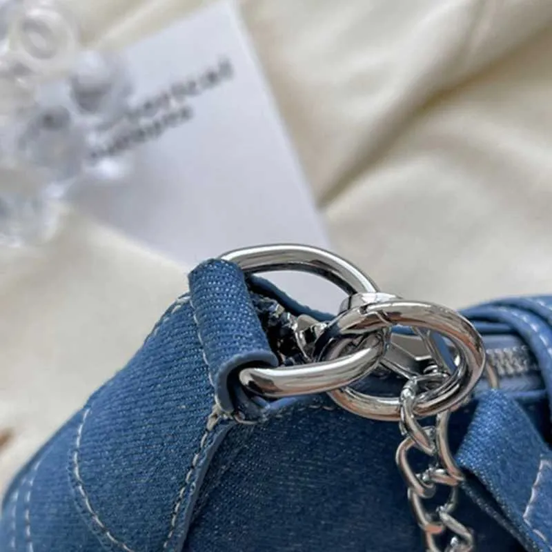 Small Design Jeans Womens New Cross-Shoulder Shoulder Canvas Bag Crossbody Bags For Women CHAINS C241024_voghion.com