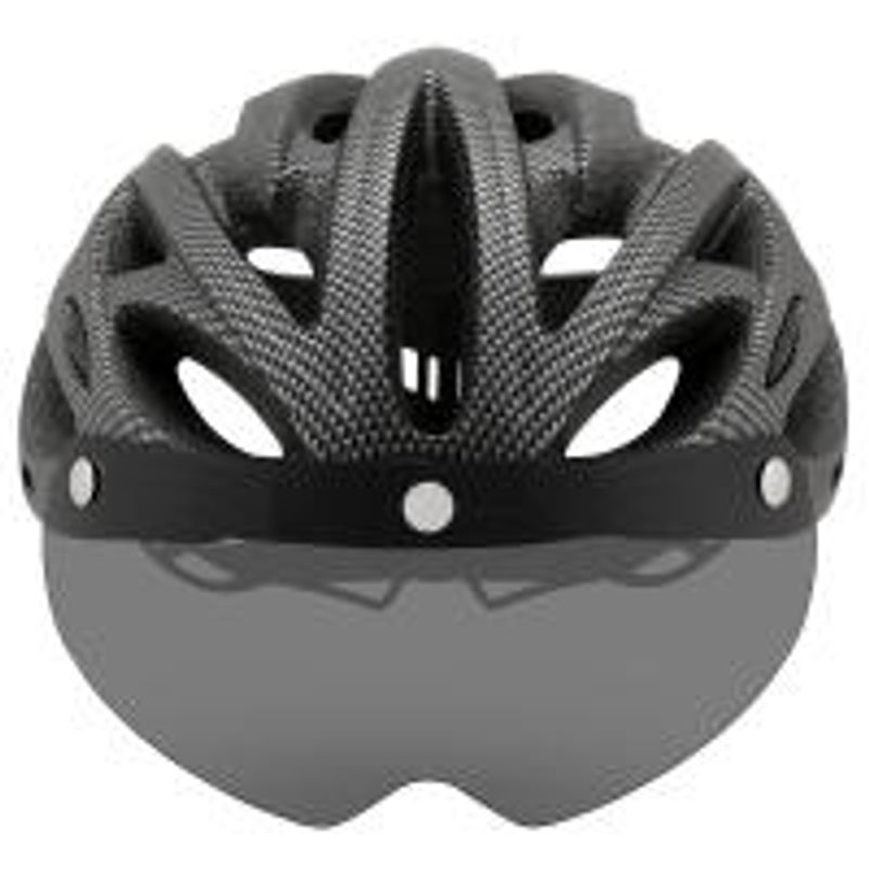 Kebur - Capacete ultraleve para mountain bike, óculos de sol LED destacáveis, acessórios para bicicleta_voghion.com
