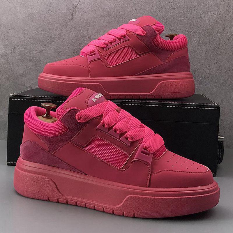 Little 2024 Summer New Breathable Mesh Thick Sole Elevated Sports And Casual Board With Internet Same Style