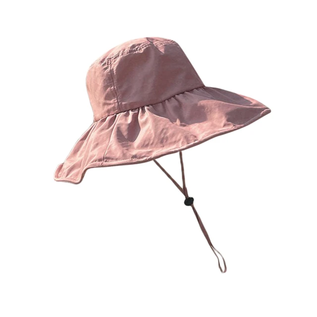 Hot Sale Women Thin Sun Protection Hats Ladies Korean Big Brim Fisherman Sunshade Hat Summer Black Gum Cap_voghion.com