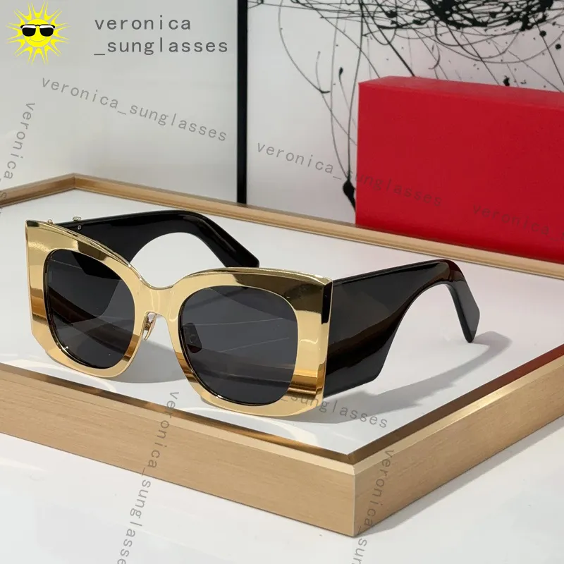 Trendy Cosplay Party Damen Sonnenbrille Designer Top Qualität Big Square Polarisierte Herrenmode Outdoor Brillengestell Gold_voghion.com