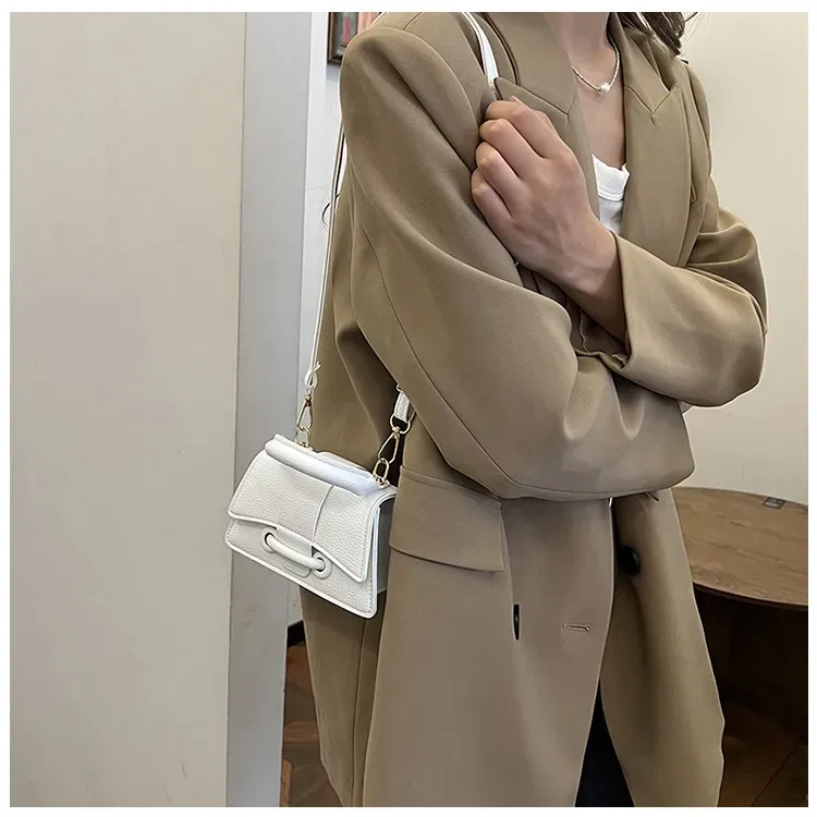 Borse a tracolla firmate 2025, nuove, da donna, con patta, alla moda, nere e bianche, quadrate, a tracolla_voghion.com