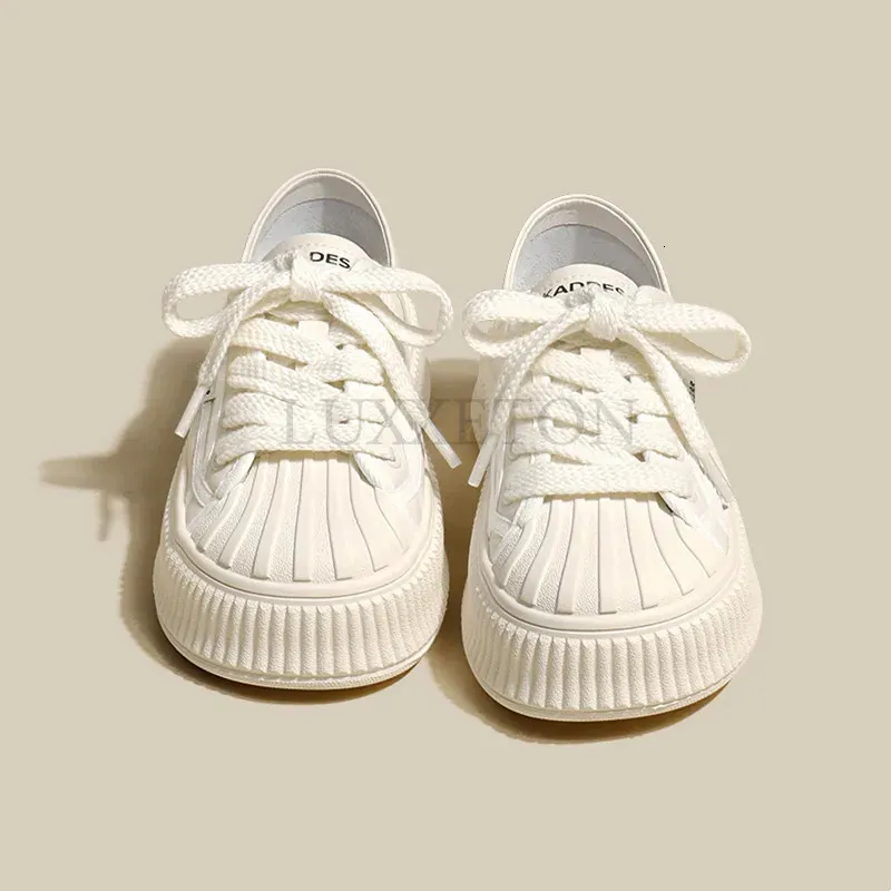 Casual White Women's Sneakers - Stylish Platform Running Shoes_voghion.com