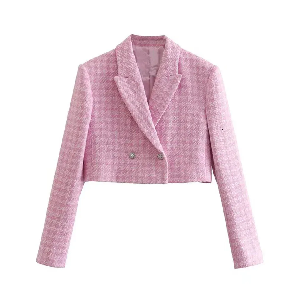 Two Piece Pink Mini Dress Designer Klacwaya Tweed Set 2-piece Fashionable Jacket Womens Shorts_voghion.com