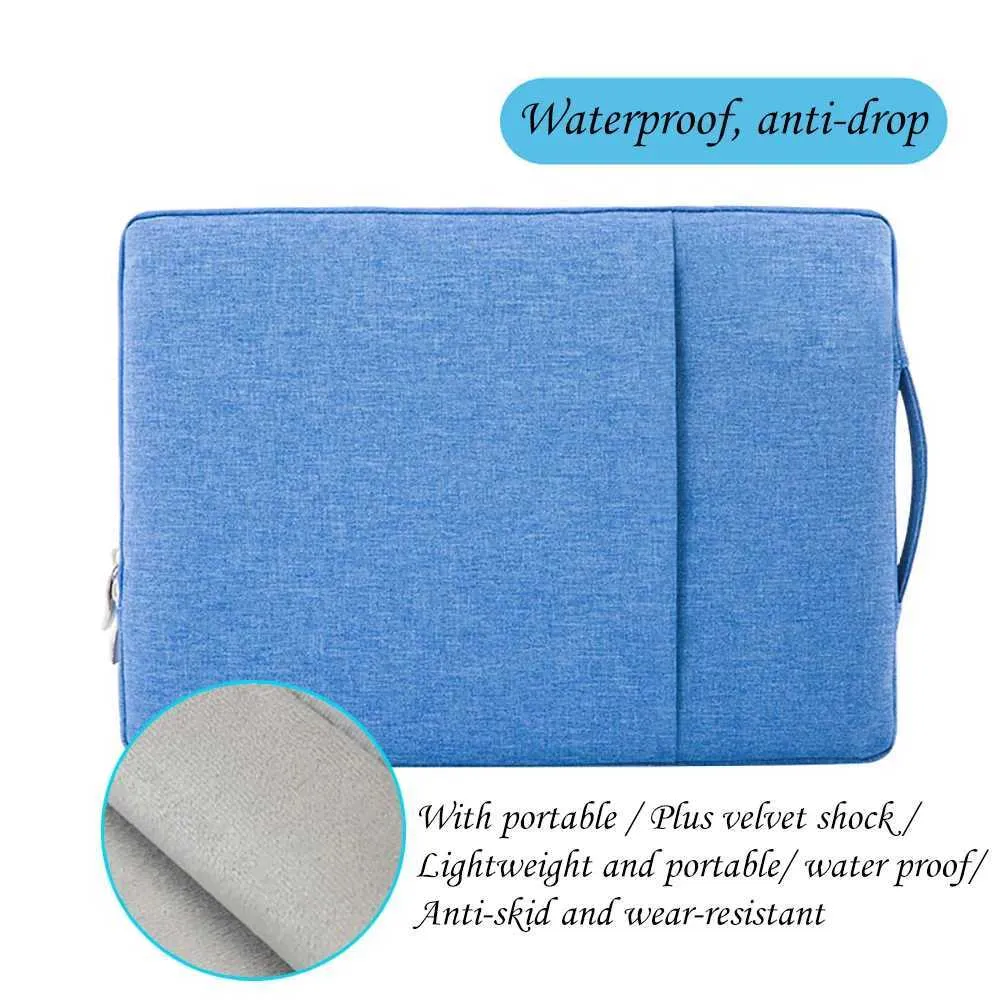 Laptop Sleeve 13.3 13.5 14 15.6 16with Handle Pocket Briefcase Waterproof HandBag Case for HP 11.6 12.5 FundaC24111_voghion.com