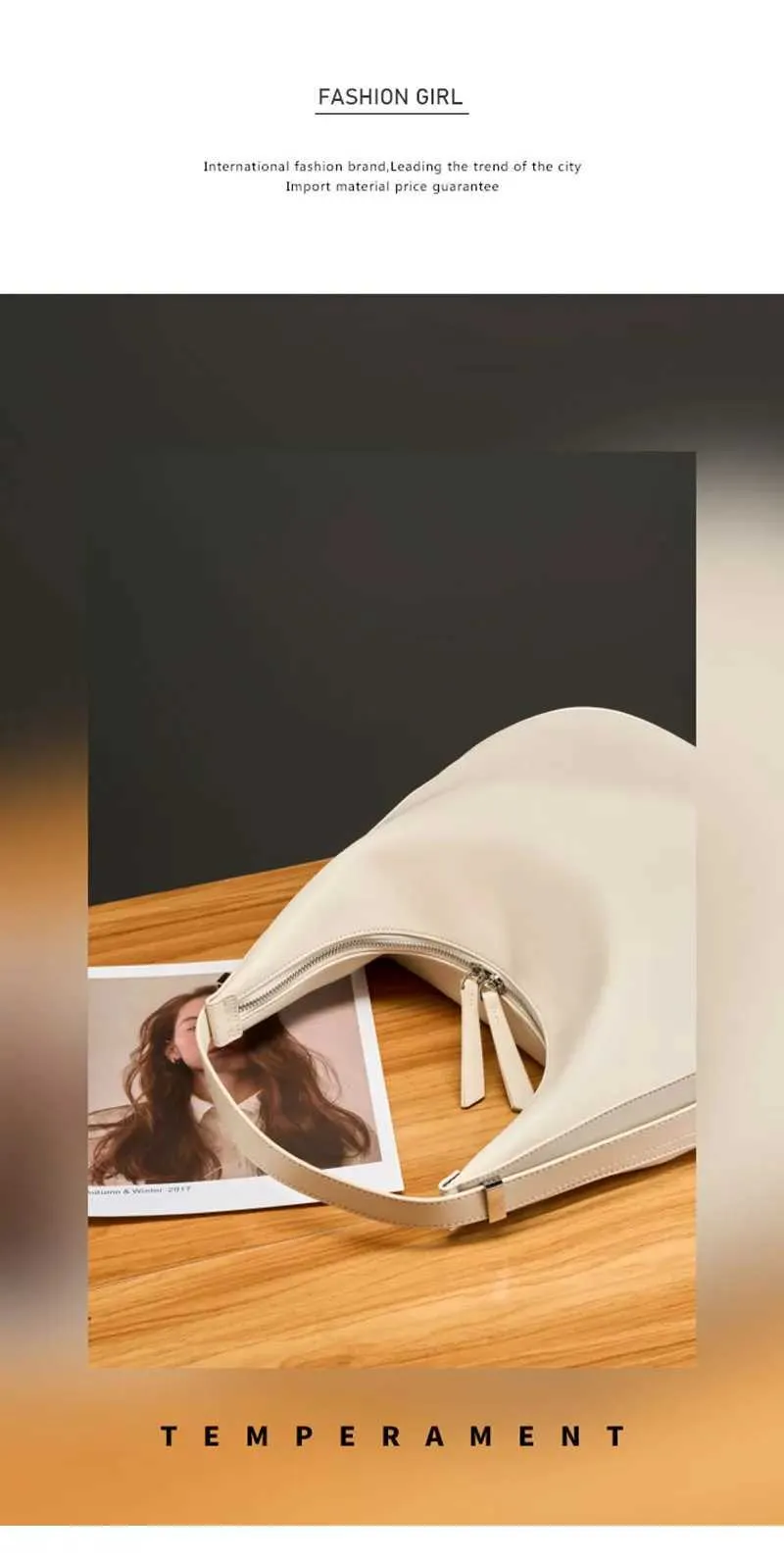 Echtes Leder Damen Große Kapazität Mode Trend Schulter Tasche Hochwertige Rindsleder Weibliche Handtaschen 2782C241115_voghion.com