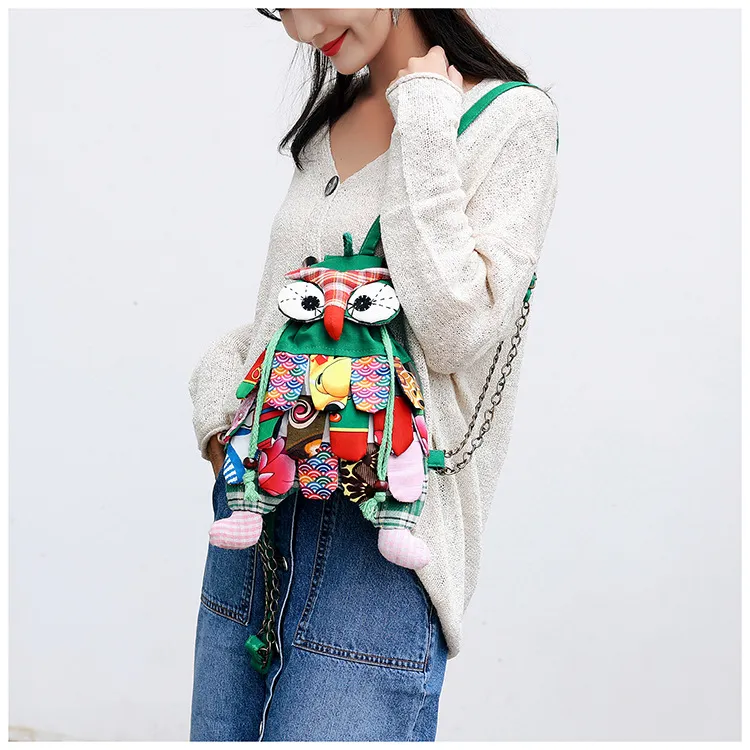 Zaini per bambini Moda Novità Autunno Inverno Bambini Spalle retrò da clown Studenti Borse da scuola Ragazze adolescenti Cartoni animati_voghion.com