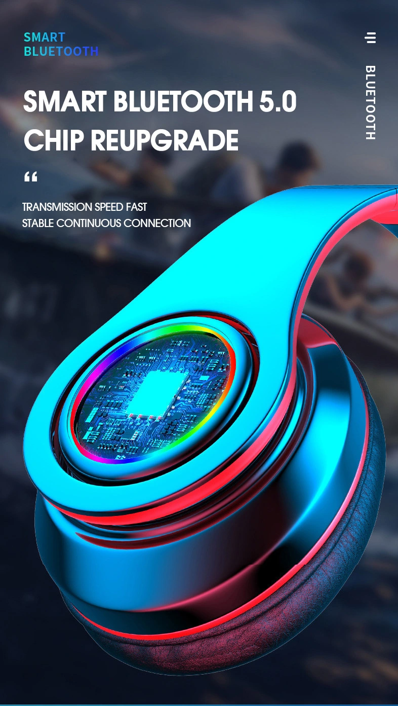 Wireless Bluetooth Headphones With Led Lights For Gaming And Music_voghion.com