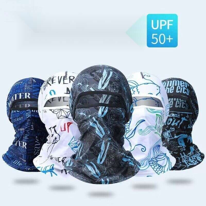 Capacete de secagem rápida, protetor solar de seda gelada, máscara facial resistente a raios UV, fresco, secagem rápida, capacete respirável para atividades ao ar livre_voghion.com