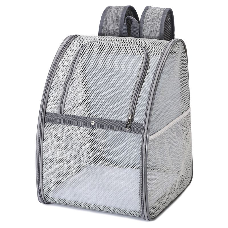 Mesh atmungsaktive Tasche, Rucksack Hunde und Katzen, praktisch zum Ausgehen, Haustiertasche_voghion.com