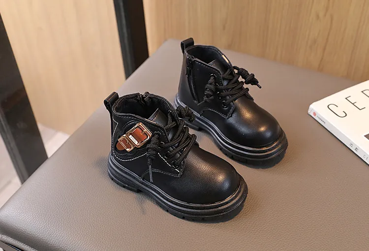 Pantofi sport pentru copii mici, toamnă și iarnă, noi, fete, maro, Kidsnest, băieți, casual, cu talpă moale, cizme scurte, mărime_voghion.com