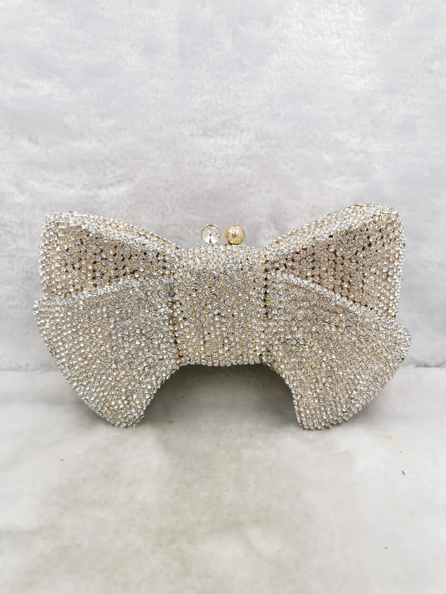 xiyuan Donna Oro Nero Cristallo Sera Borsetta Borsa a Mano Nuziale Dia Pochette Minaudiere Borsa da Festa di Nozze 240726_voghion.com