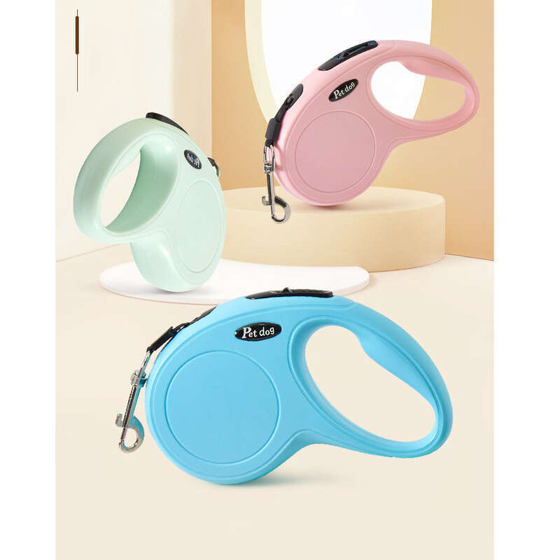 New Leash Automatic Retractable Dog Walking Chain Starfish Series Monochrome Tractor Pet Supplies_voghion.com