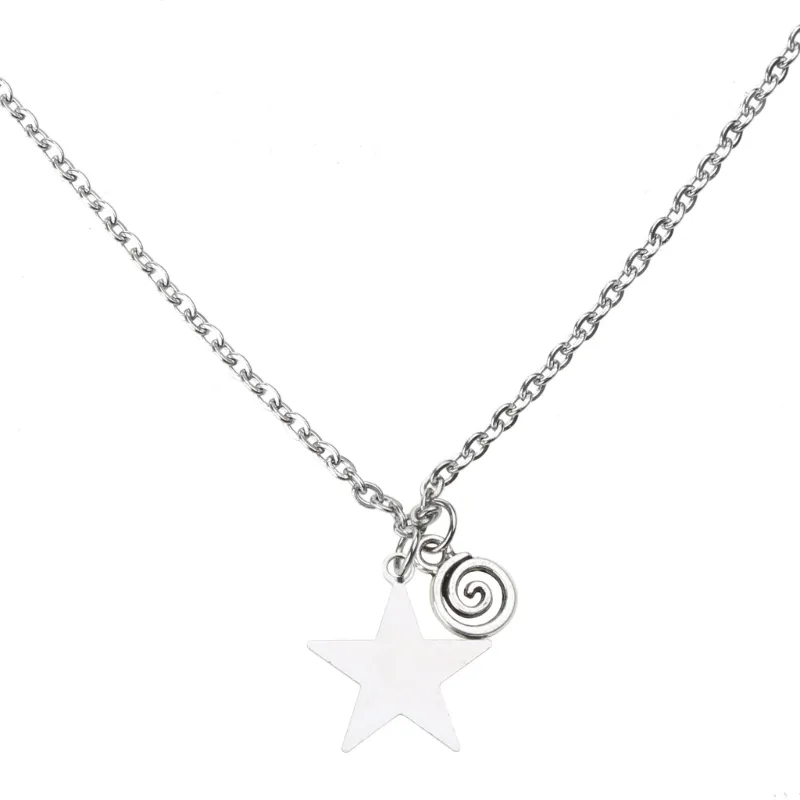 Collana con pendente stella spirale stile boemo gioielli_voghion.com