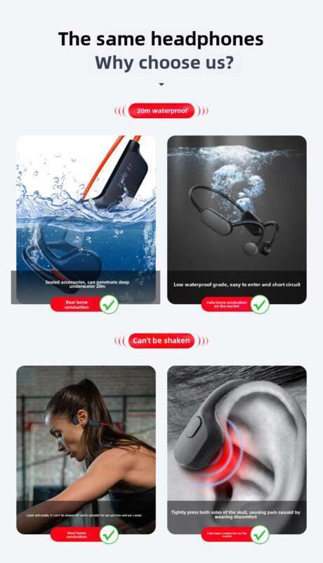Swimming Earphones With 32g Memory For Listening To Music, Long Battery Life, Sports Bone Conduction, Wireless Bluetooth_voghion.com
