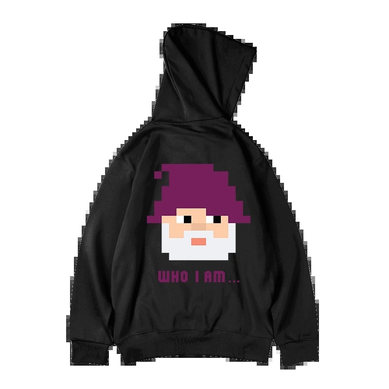 Americký oversized kardigan, mikina s kapucí, Instagram, trendy pánské oblečení s oversized kapucí, podzimní a zimní šedá_voghion.com