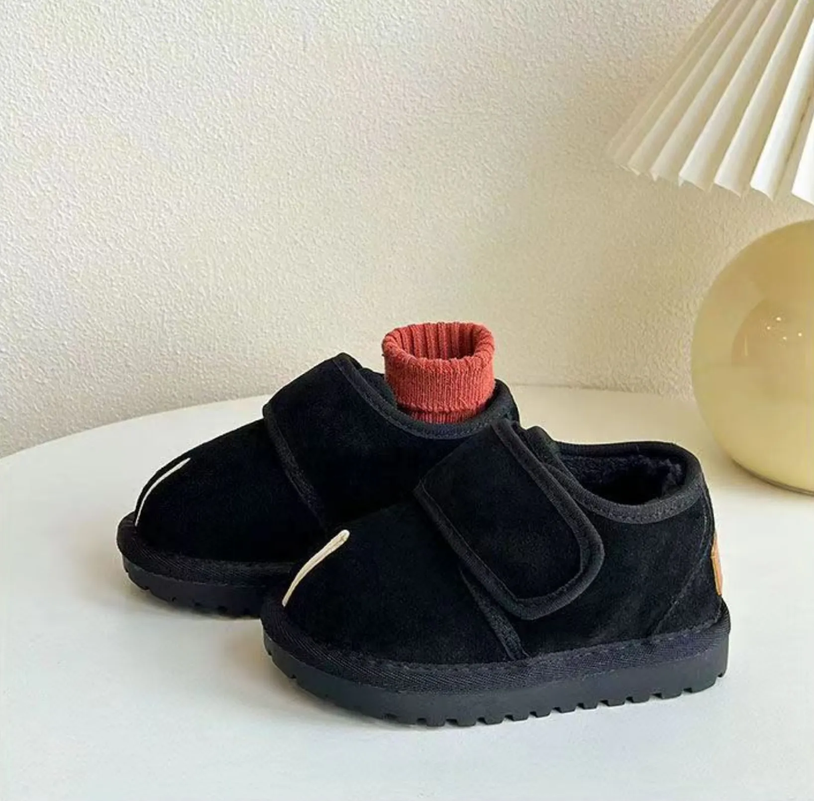 Kids Winter Snow Warm Plush Toddler Shoes Children Boys Girls Anti-slip Rubber Sole Baby Sneakers Infant Boots Sizes_desvips.com
