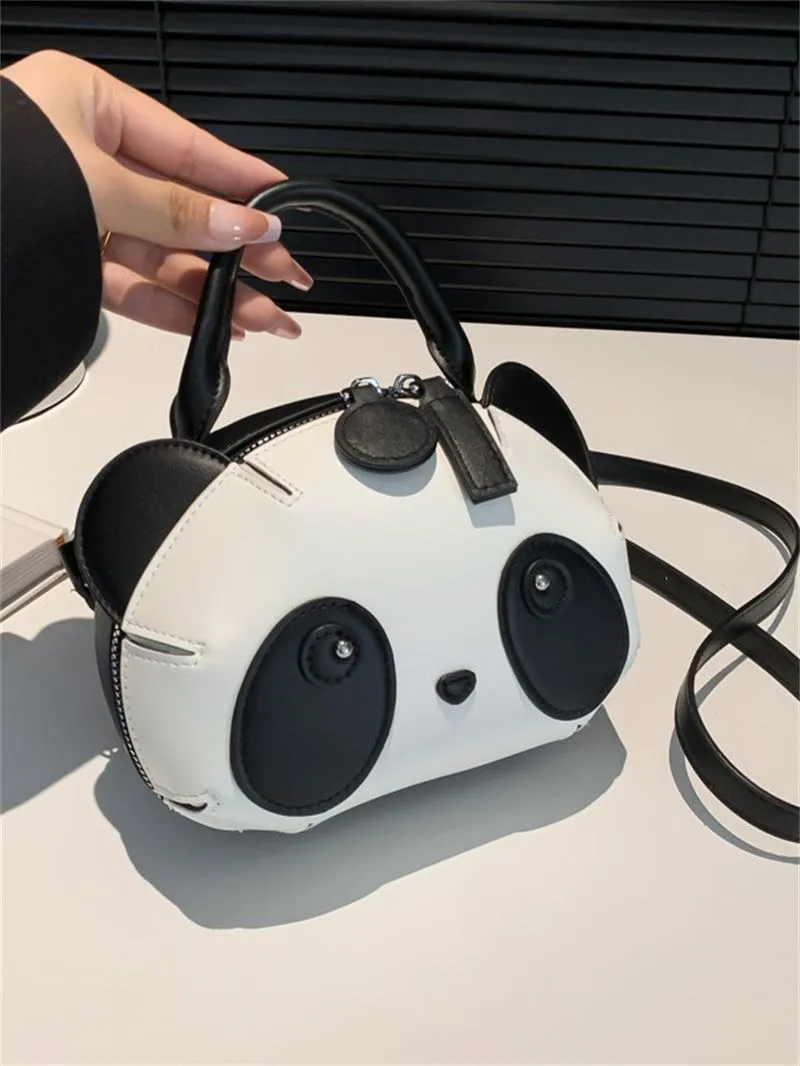 Borsa a mano panda incantevole per donna, borsa a spalla stile_voghion.com