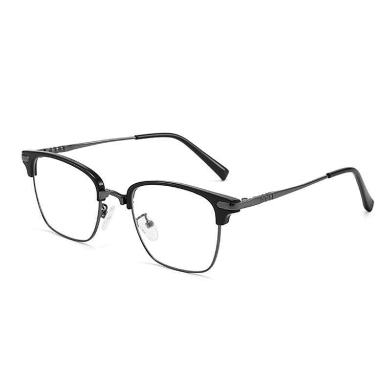Versiunea coreeană a ochelarilor de soare artistici transparenți pentru bărbați și femei, ramă elegantă și anti-albăstruie, ochelari de soare simpli, pentru slăbire a feței_voghion.com