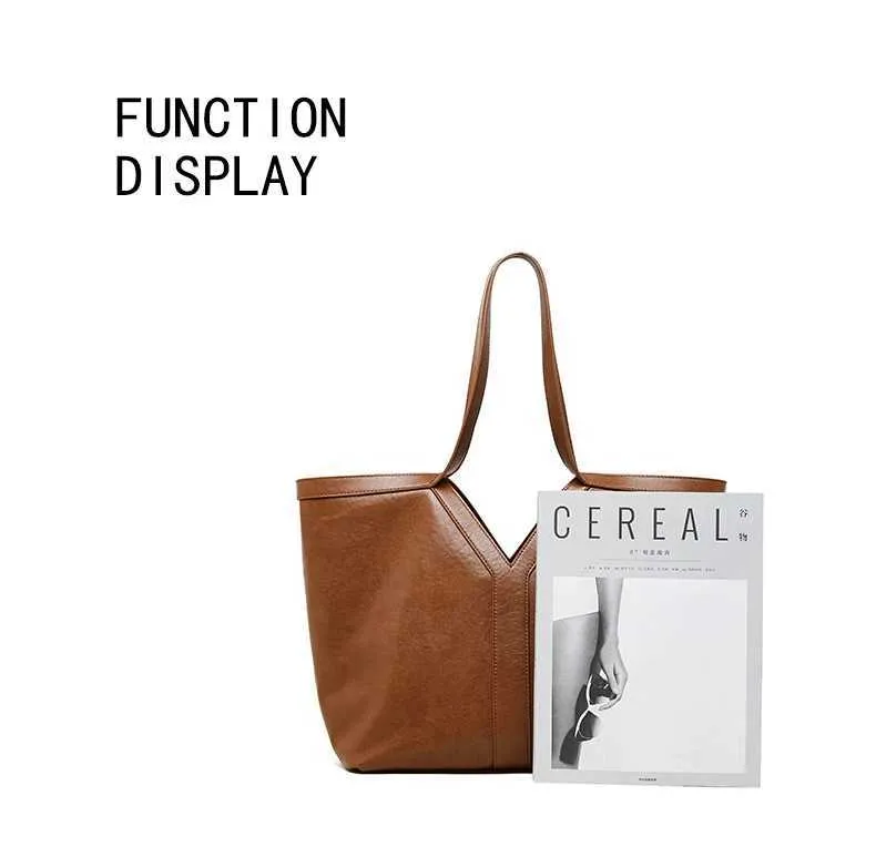 Burminsa 2-teiliges Set Leder-Einkaufstasche für den Winter 2024, Designer-Handtasche für Pendler und Einkäufer, Damenhandtasche Y241123_voghion.com