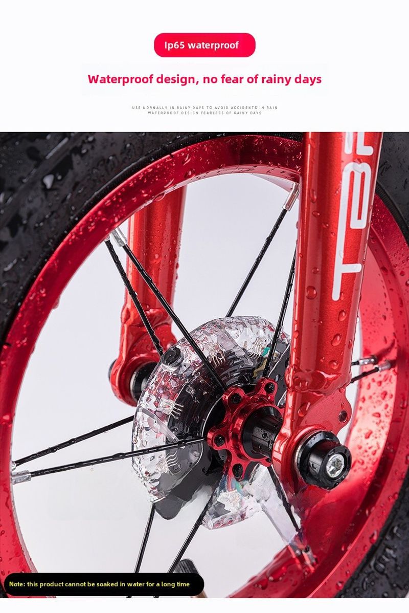 Mașină de echilibru pentru copii Impression Wer Drum Bicicletă Hot Wheel Încărcare USB Bicicletă glisantă Lumină de avertizare pentru călătorie de noapte_voghion.com
