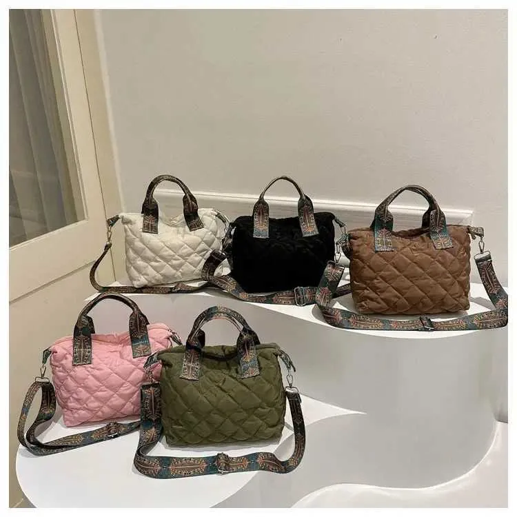 Borsa a tracolla larga ricamata retrò da donna autunno e inverno dia spazio cotone spalla grande capacità borsa per la spesa_voghion.com