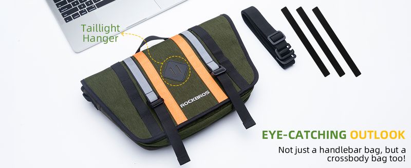ROCKBROS Handlebar Bicycle Bag Crossbag With Shoulder Strap Electric Scooter 4L_voghion.com