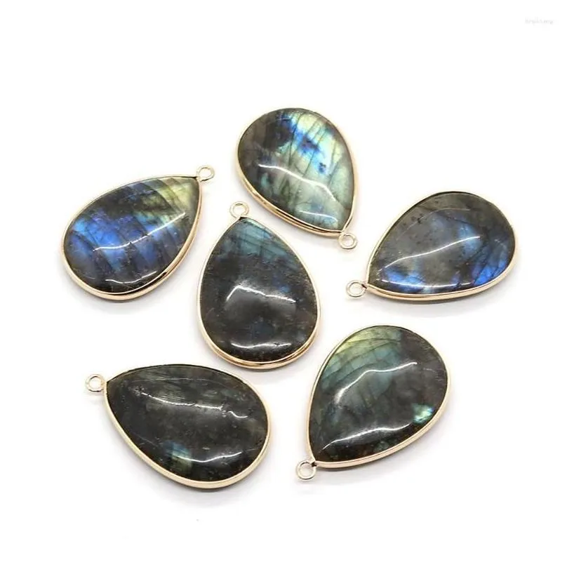Kolye Kolye Doğal Taş Siyah Parıltılı Damla 26X40Mm Charm Yapımı Kendin Yap Kolye Küpe Moda Takı Butik_voghion.com