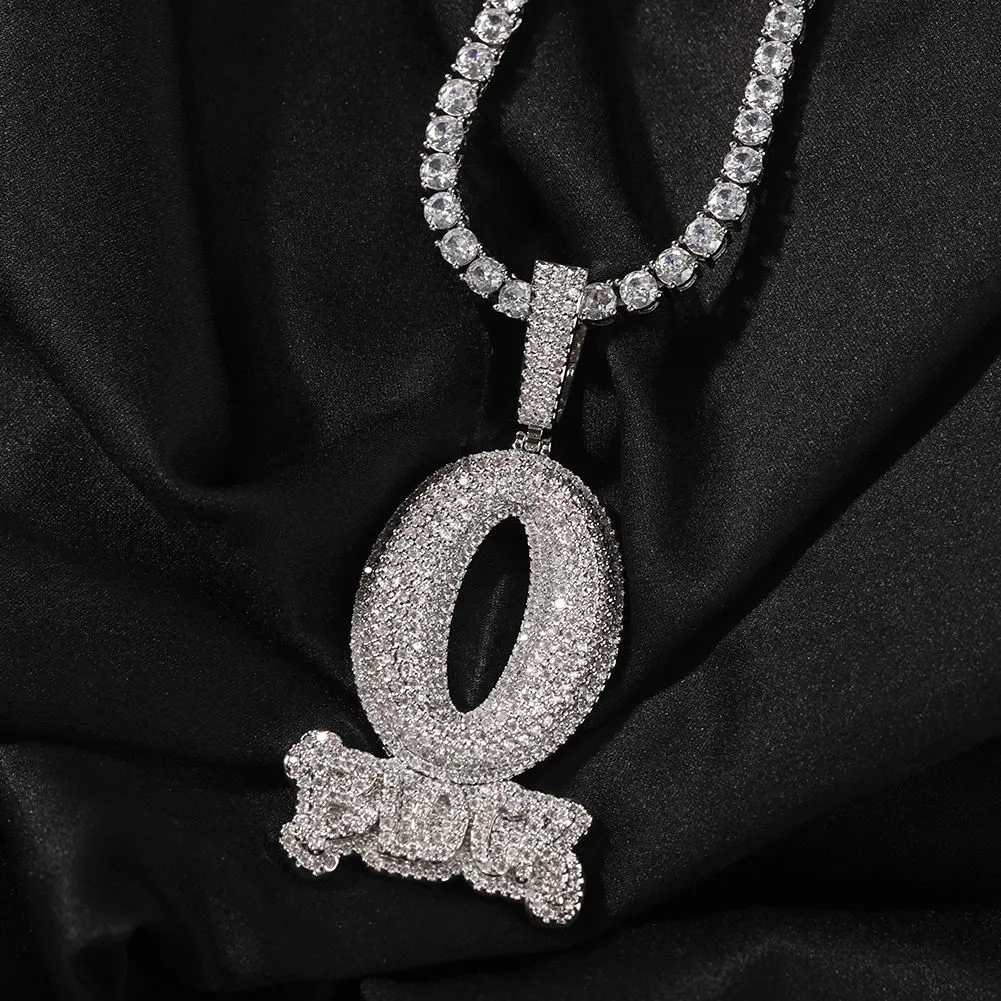 Hip Hop Fashion Art Letter O-BLOCK Pendant Necklace Bling Full Zircon Jewelry Cool Men Gift_voghion.com