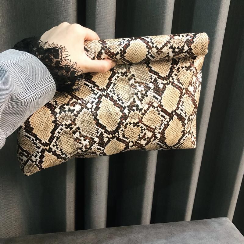Tageskupplungen Serpentine Leder Handtasche Damen Designer Umschlag Abend Party Taschen Bolsa Feminina Bolsos Mujer_voghion.com