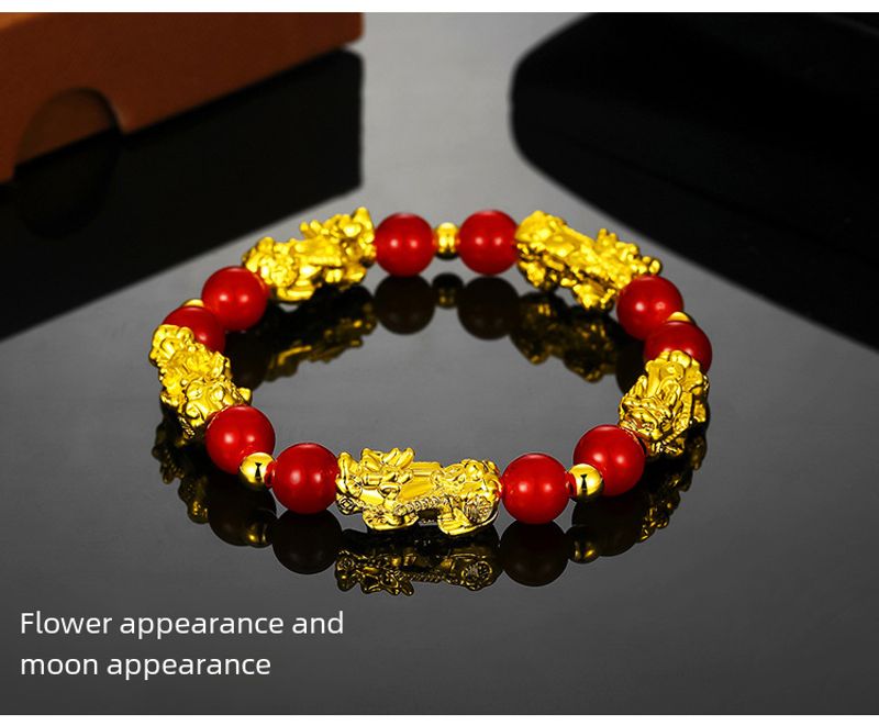 Vieam Sand U 3D Hårdfot Guld Piccolo Armband Man Spelg Duoduo Snabb Handförsörjning_voghion.com