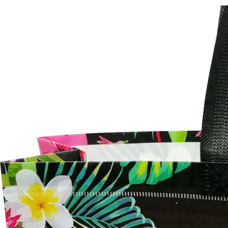 Reusable Eco Multifunctional Non-woven Shopping Flamingo Portable Folding Print Grocery Bag Clothing Storage Pouch_voghion.com