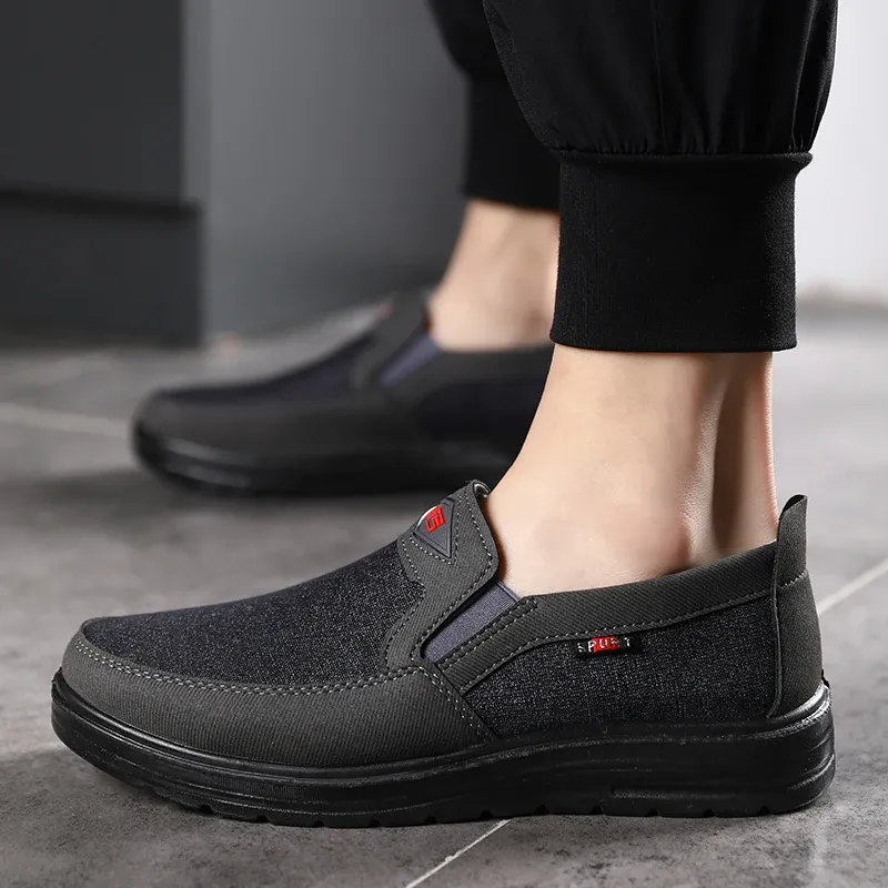 Lightweight Men Casual Breathable Canvas Loafers Slip-on Driving Shoes Wear-resistance Mens Sneakers ato Hombre_voghion.com