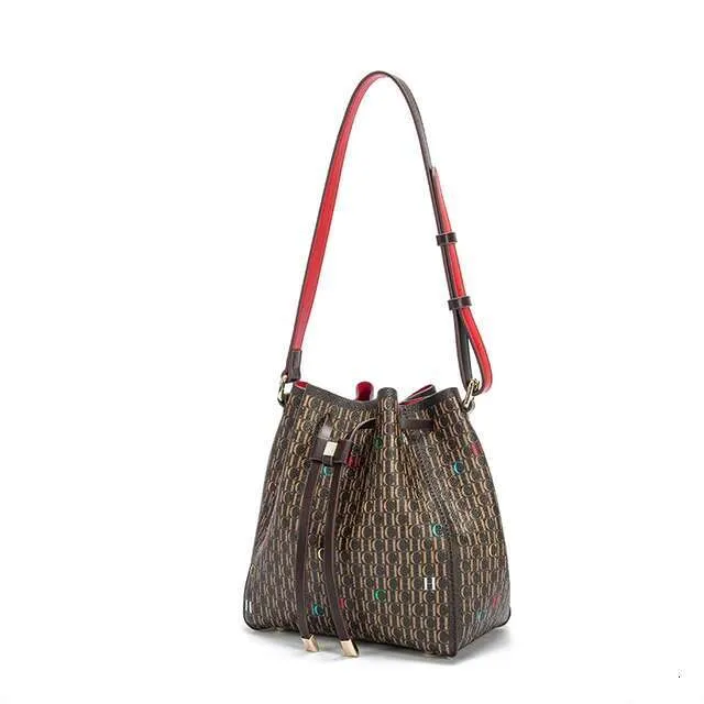 Borsa a secchiello da donna con coulisse, classica, alla moda, tinta unita, nuova, con tracolla, per feste e appuntamenti_voghion.com