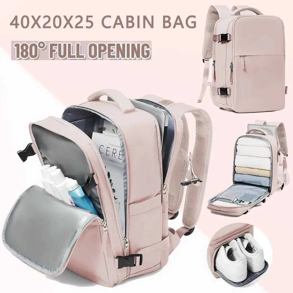 Women Travel Ryanair 40x20x25 Cabin Bag Hand Lage Reinforced Dayback Carry-Ons Laptop Backpack for Men mochilas_voghion.com