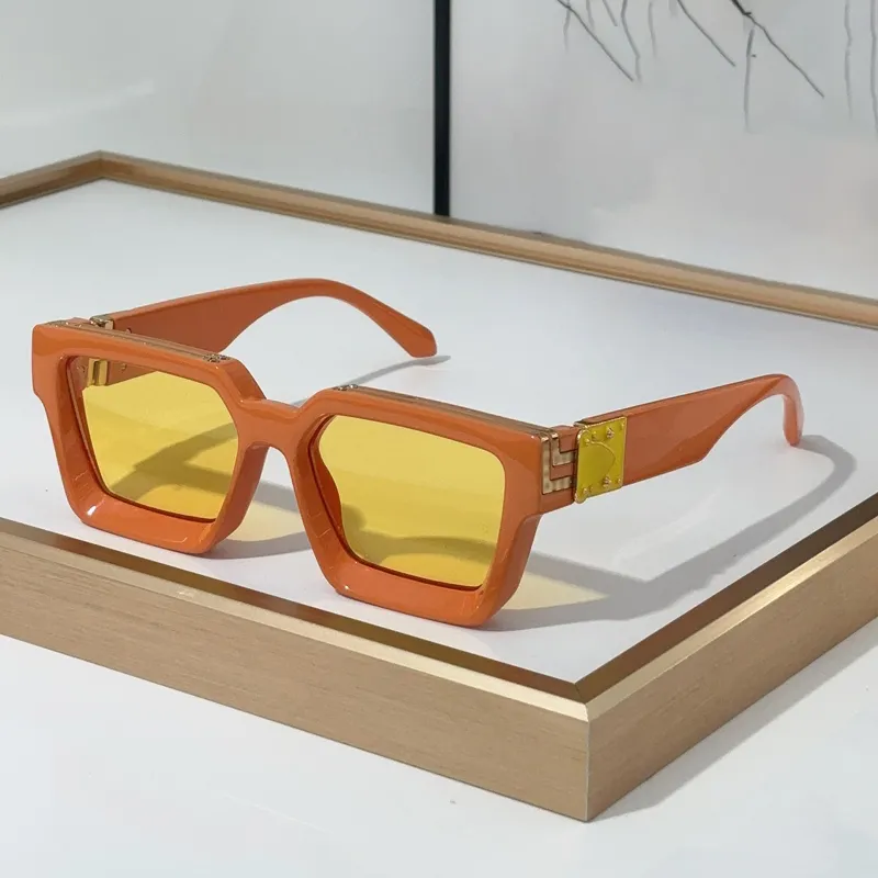 Millonario gafas de sol gafas de sol mujeres M96006WN Hardware pulido artesanía moda brillante oro anti-ultravioleta placa retro_voghion.com