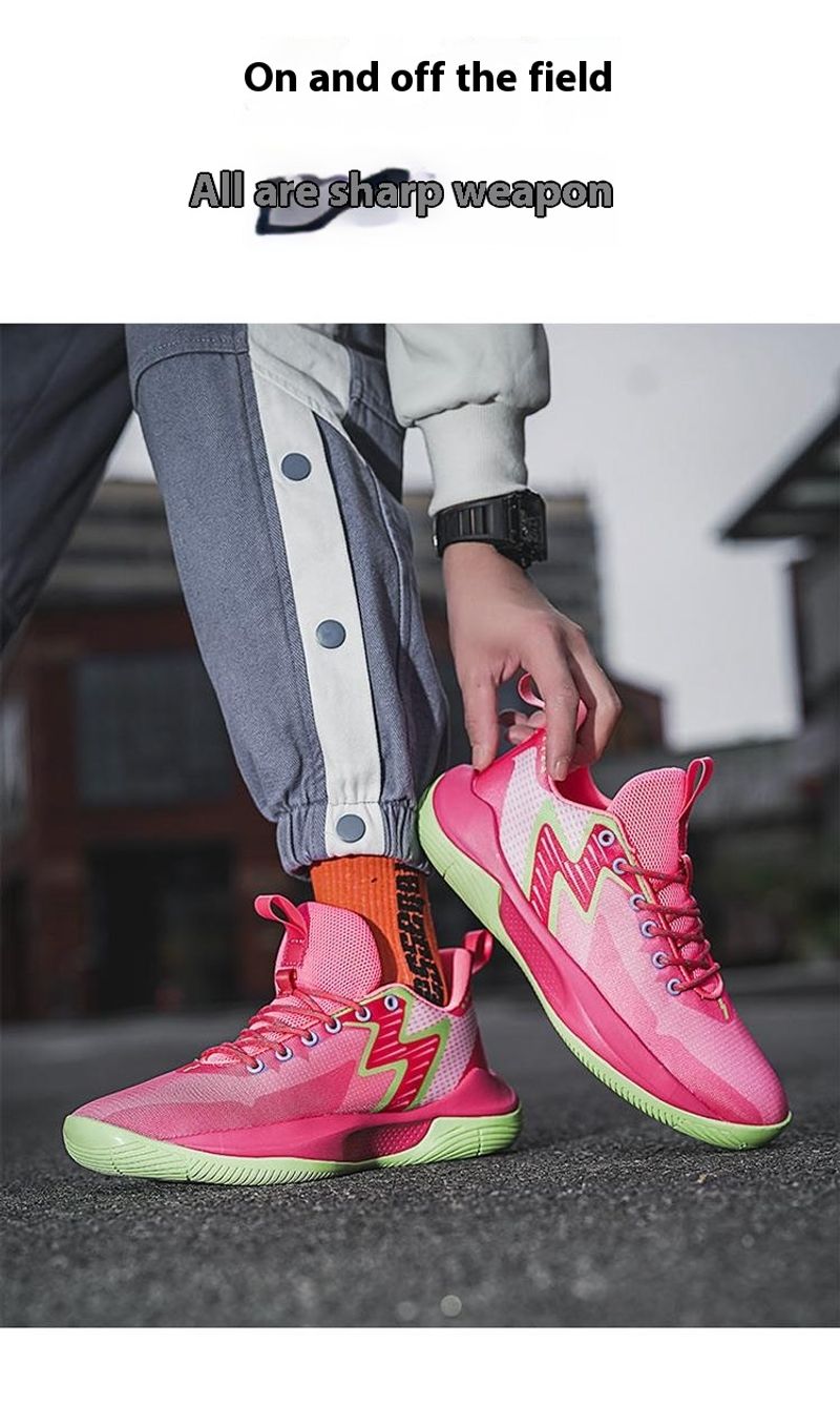 Verschleißfeste Basketballschuhe für Herren, Sport-Air-Cushion-Sohle, solide, scharfkantige, professional_voghion.com