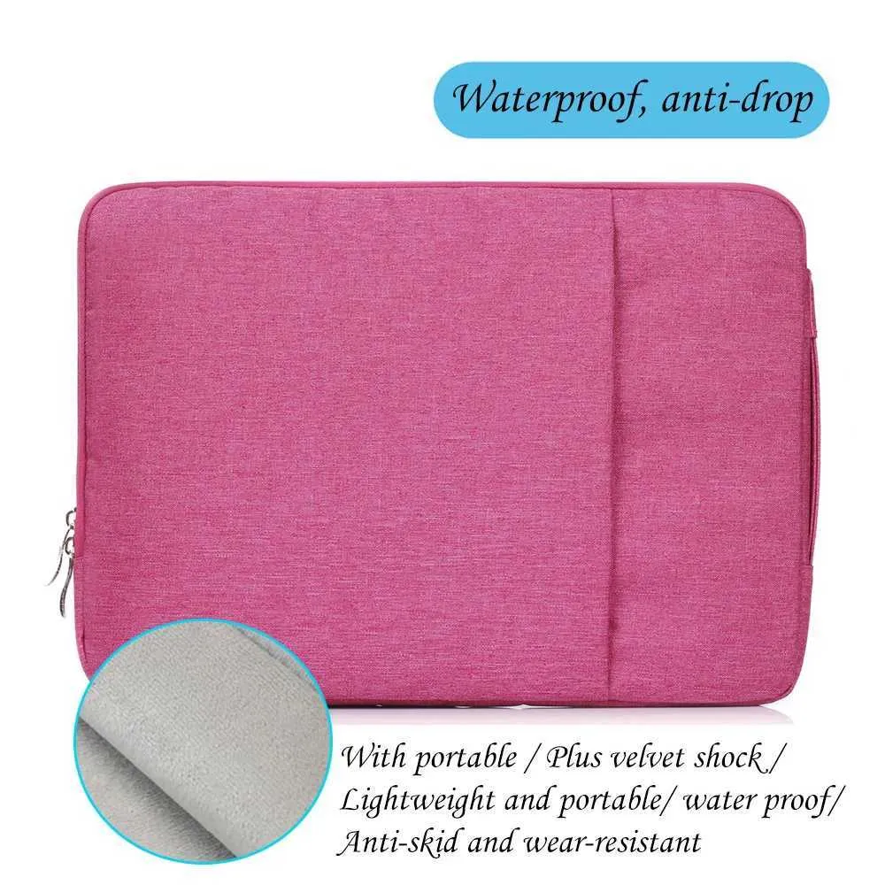 Laptop Sleeve 13.3 13.5 14 15.6 16with Handle Pocket Briefcase Waterproof HandBag Case for HP 11.6 12.5 FundaC24111_voghion.com