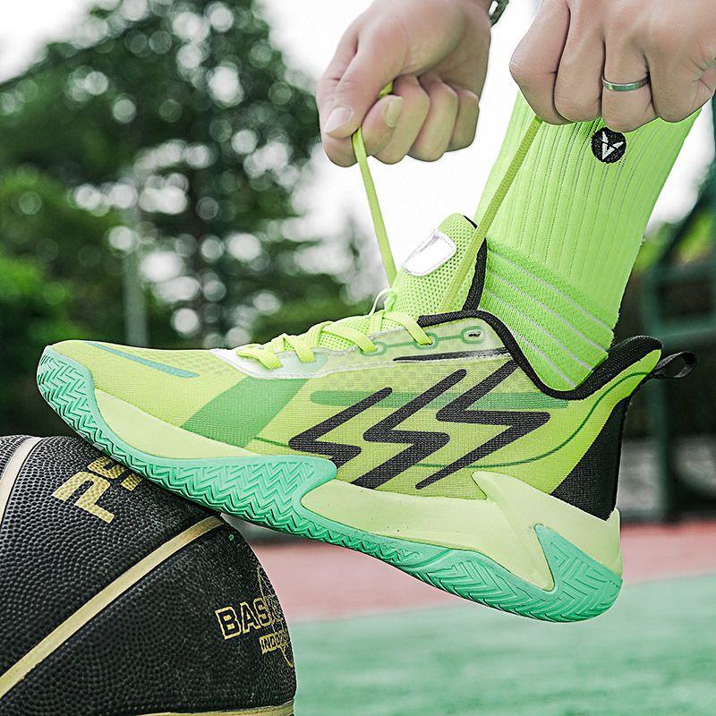 Hochwertige praktische stoßdämpfende Basketballschuhe, Männer Frauen, modische Outdoor-Anti-Rutsch und verschleißfest_voghion.com