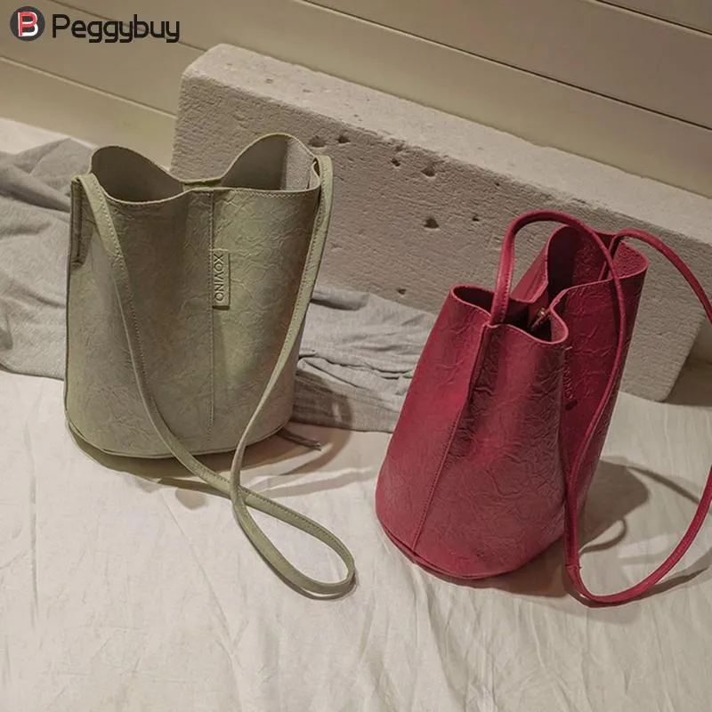 Borse nuove alla moda, vintage, da donna, a tracolla, in pelle, a secchiello, borsa da shopping, a mano_voghion.com