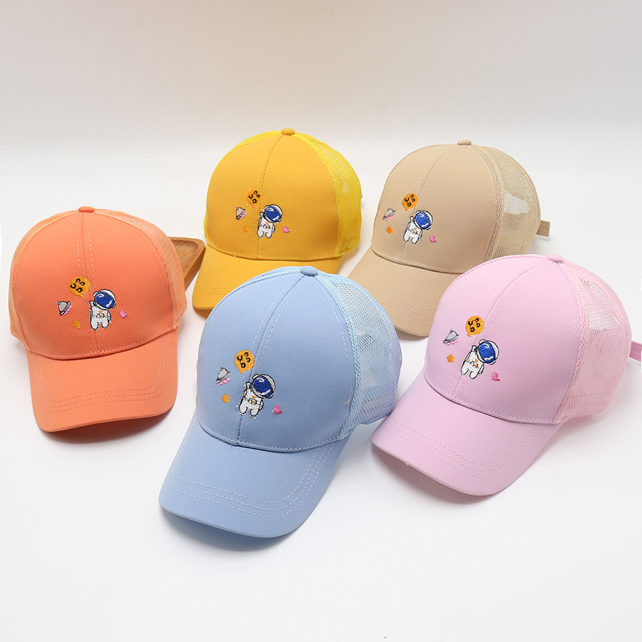 Children's cap mesh cap breathable boys and girls baby spring and autumn thin cotton sun hat summer baseball cap_voghion.com