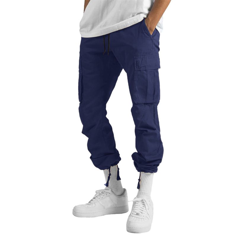 Herrenbekleidung, Overall, Kordelzug, mehrere Taschen, Freizeithose_voghion.com