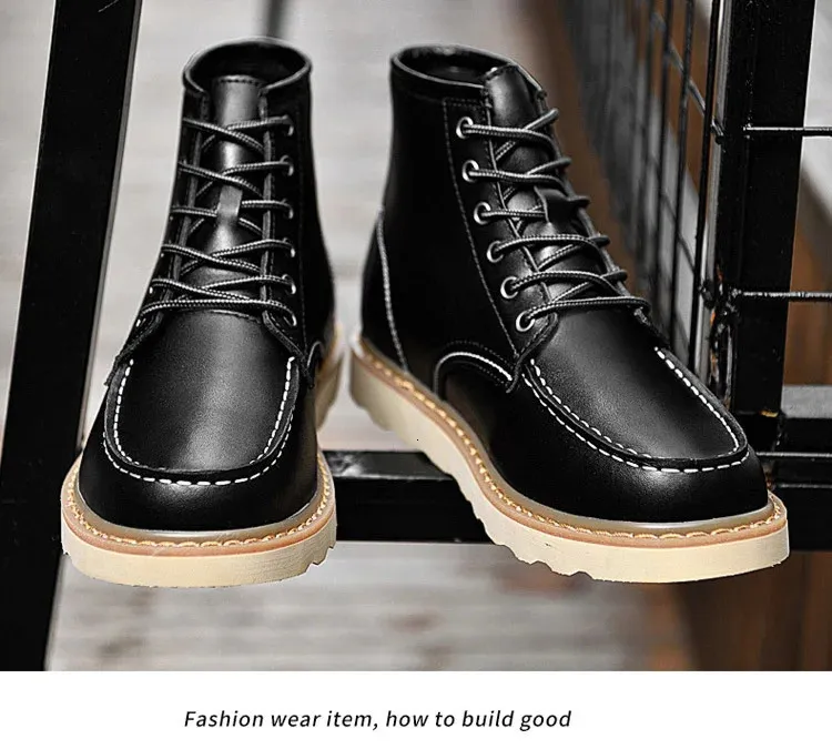 Men Elevator Hidden Heels High Soft Leather Heightening Shoes For Man Increase Insole 10CM 8CM 6CM Height Boots 250114_desvips.com